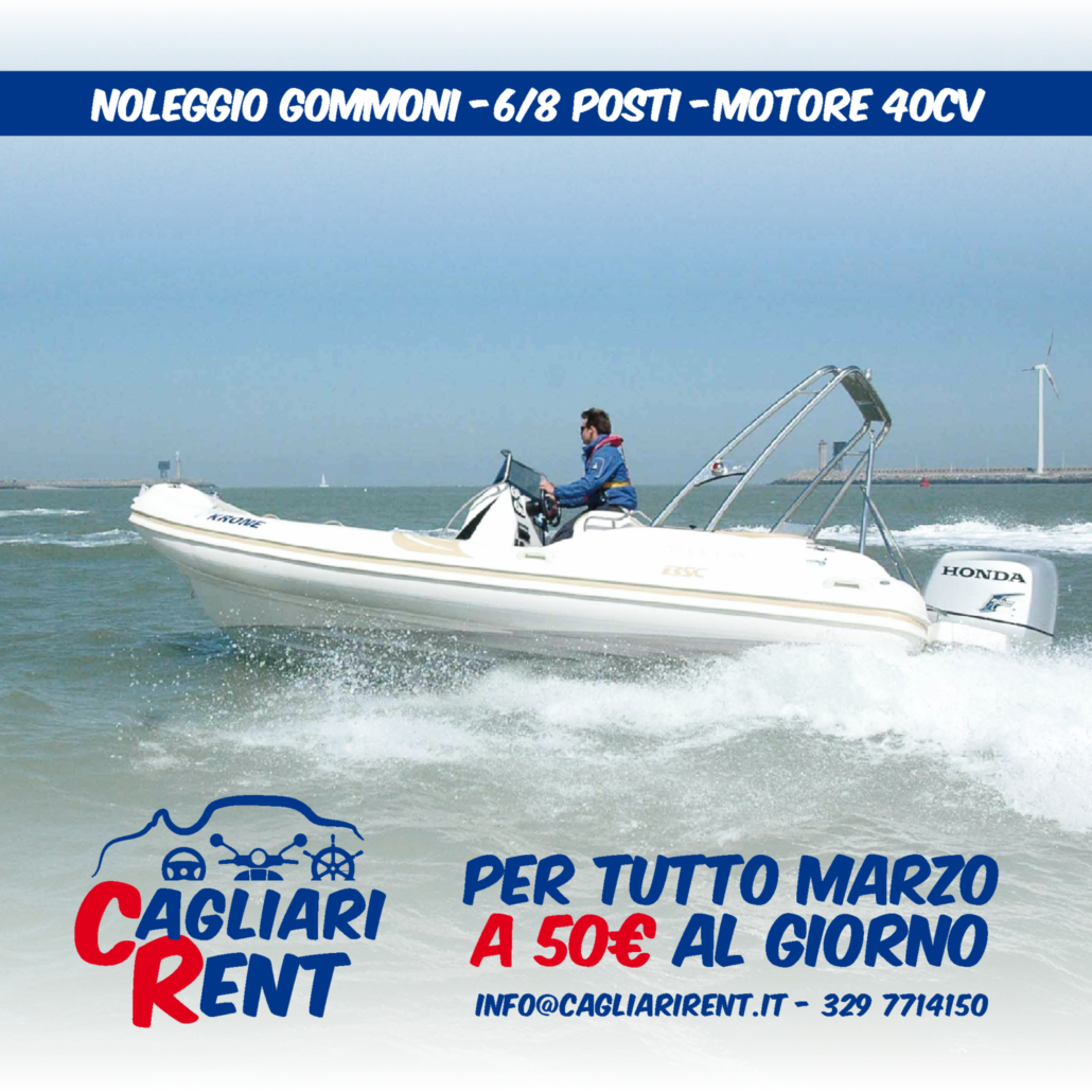 NOLEGGIO GOMMONE 50€ per TUTTO IL GIORNO a Quartu Sant Elena